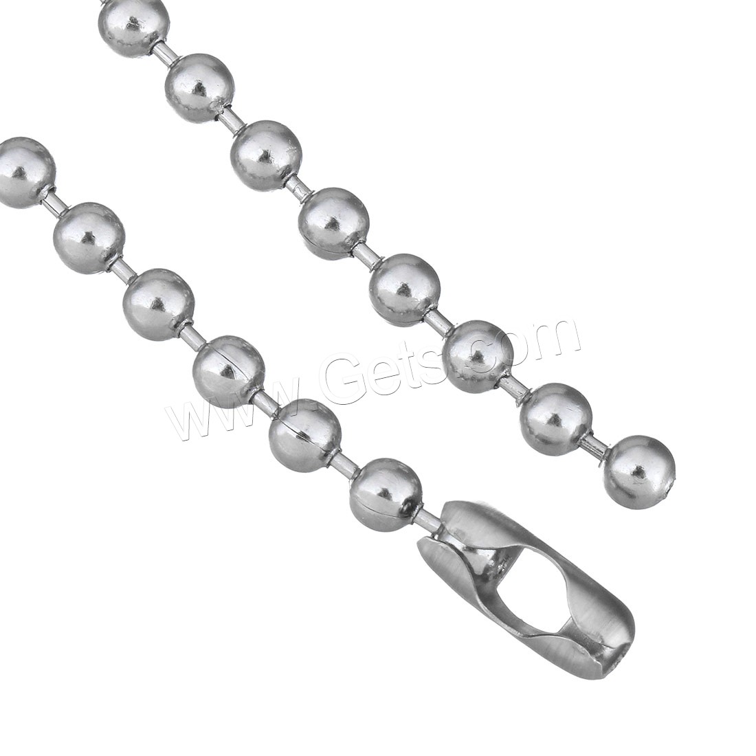Stainless Steel Chain Necklace, different size for choice & ball chain & for woman, original color, Sold By Strand