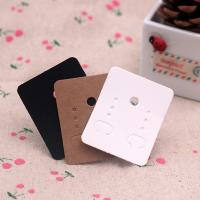 Earring Display Card, Paper, Rectangle 
