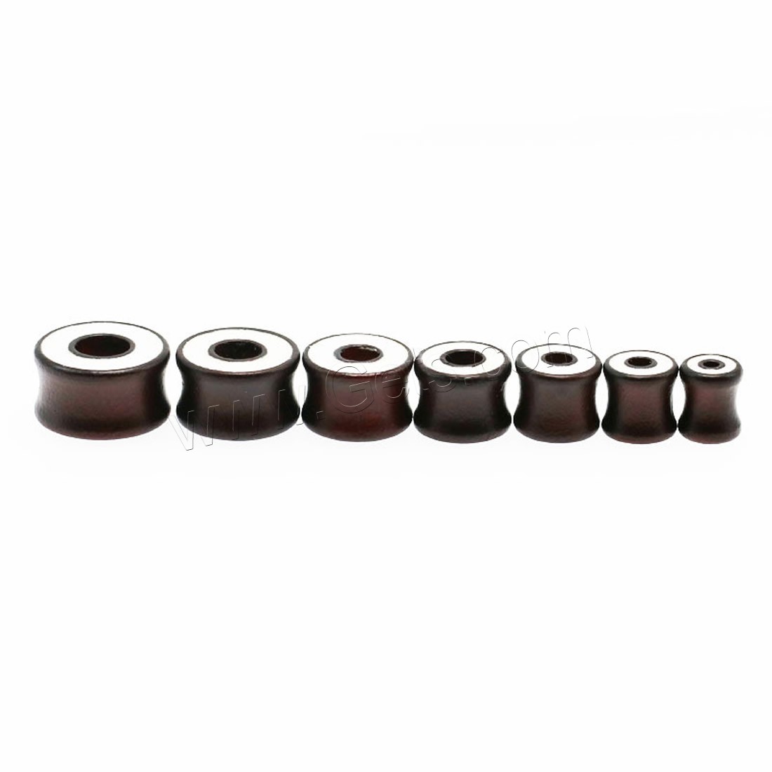 Fashion Piercing Tunnel, Wood, Rondelle, different size for choice & enamel, more colors for choice, Sold By PC