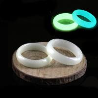 Световая палец кольцо, Флуоресцентный порошок камень, разный размер для выбора & блестящий в ночи, Много цветов для выбора, размер:6-10, продается PC