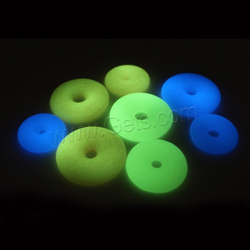 Polvo fluorescente piedra Abalorio, diverso tamaño para la opción & luminoso, más colores para la opción, agujero:aproximado 1.5mm, Vendido por UD