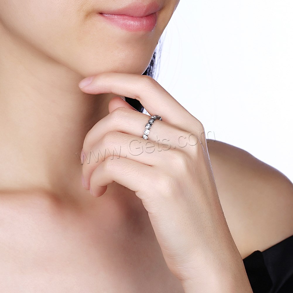 Favourer ®-Fingerring, Thailand, Herz, verschiedene Größen vorhanden & Micro pave Zirkonia & für Frau, 4mm, verkauft von PC