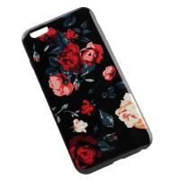 Customized Mobile Phone Cases, PC Plastic, durable & with flower pattern & with cubic zirconia 