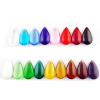 Crystal Jewelry Pendants, Teardrop, mixed colors Approx 1mm 