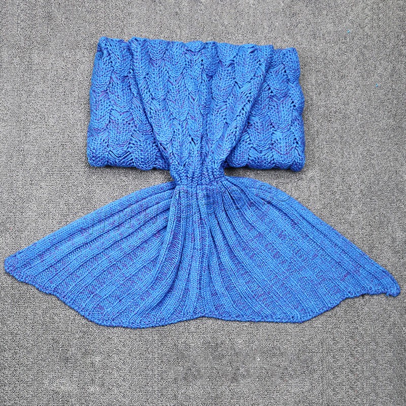 アクリル100 人魚の尾毛布, とともに アクリル, ニット, 異なるサイズの選択, 無色, 売り手 ストランド
