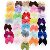Satin Ribbon Decoration Flower, Bowknot, for children, mixed colors 