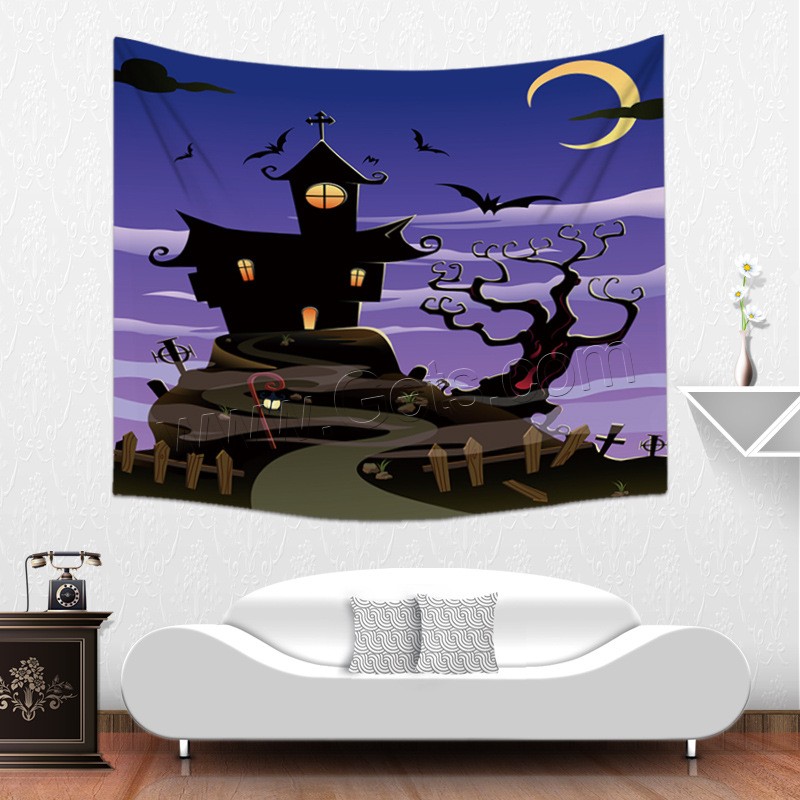 Linen Tapestry, Wall Hanging & Halloween Jewelry Gift & different size for choice & different designs for choice, Sold By PC