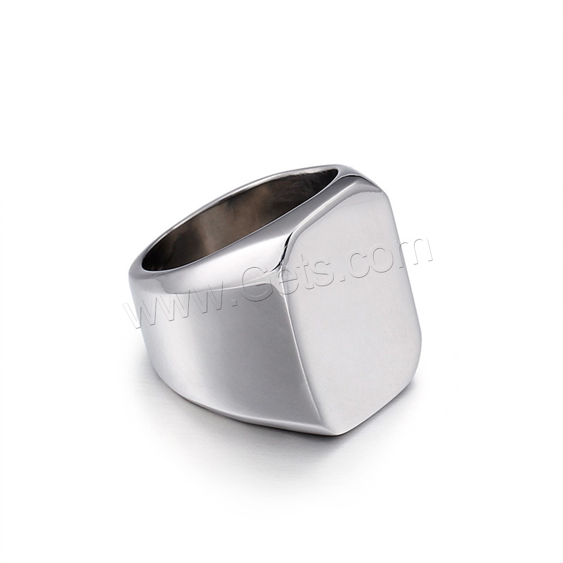 Нержавеющая сталь Человек палец кольцо, титан, полированный, разный размер для выбора & Мужский, оригинальный цвет, 23x23mm, 8mm, продается PC