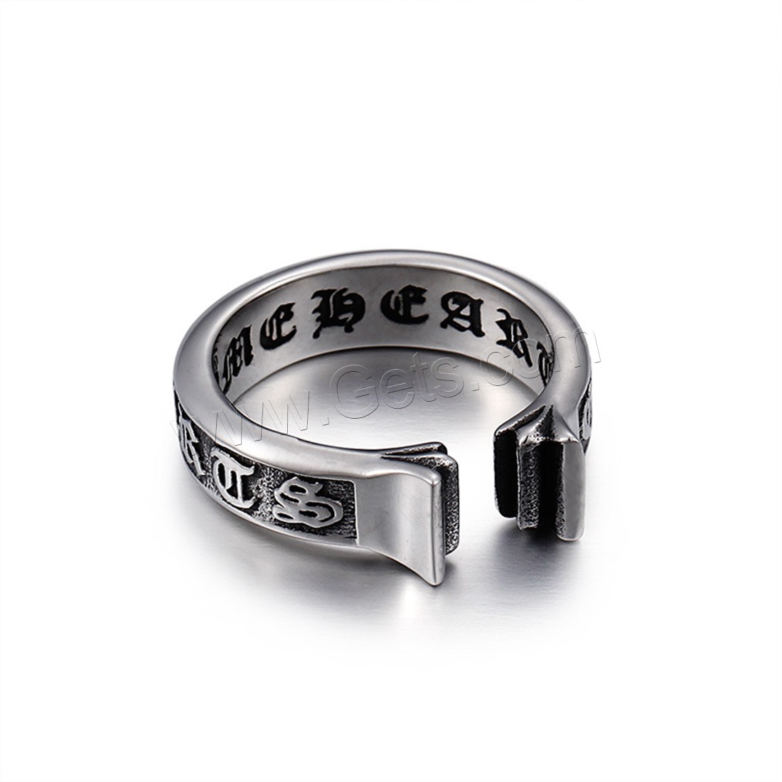 Men Stainless Steel Ring in Bulk, Titanium Steel, polished, different size for choice & for man & blacken, 6mm, Sold By PC