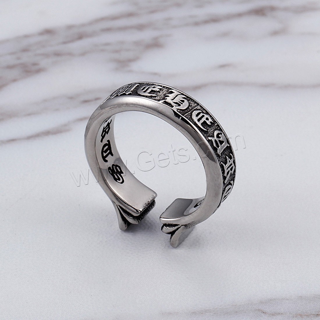 Men Stainless Steel Ring in Bulk, Titanium Steel, polished, different size for choice & for man & blacken, 6mm, Sold By PC