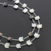 Perles en coquille naturel, chat, différents matériaux pour le choix Environ 0.5mm Environ 15.7 pouce Vendu par brin