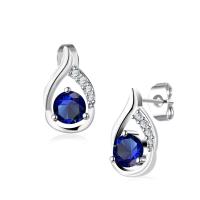 Newegg® Jewelry Earring, Brass, Teardrop, platinum plated, for woman & with cubic zirconia, 6mm, 16mm 