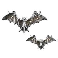 Stainless Steel Animal Pendants, Bat & double-hole & blacken 