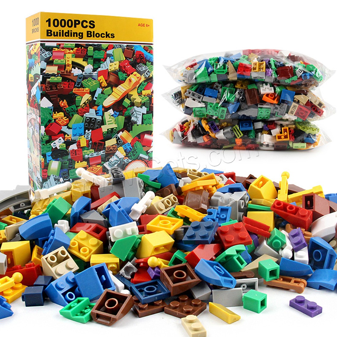 Кирпичные игрушки, пластик, с ABS-пластик, отличается упаковка стиль для выбора & для детей, Много цветов для выбора, 245x100x365mm, 180x100x155mm, 1000ПК/Box, продается Box