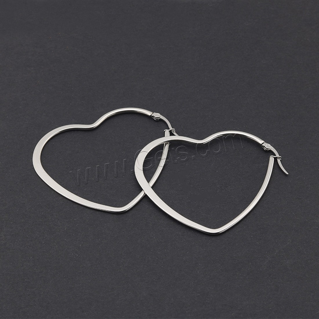 Edelstahl Hoop Ohrringe, plattiert, hypoallergenic & unisex & verschiedene Stile für Wahl, 50mm, verkauft von Paar