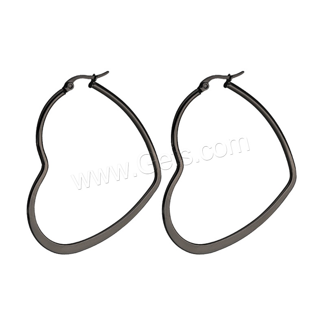 Stainless Steel Hoop Earring, plated, hypo allergic & Unisex & different styles for choice, 60mm, Sold By Pair