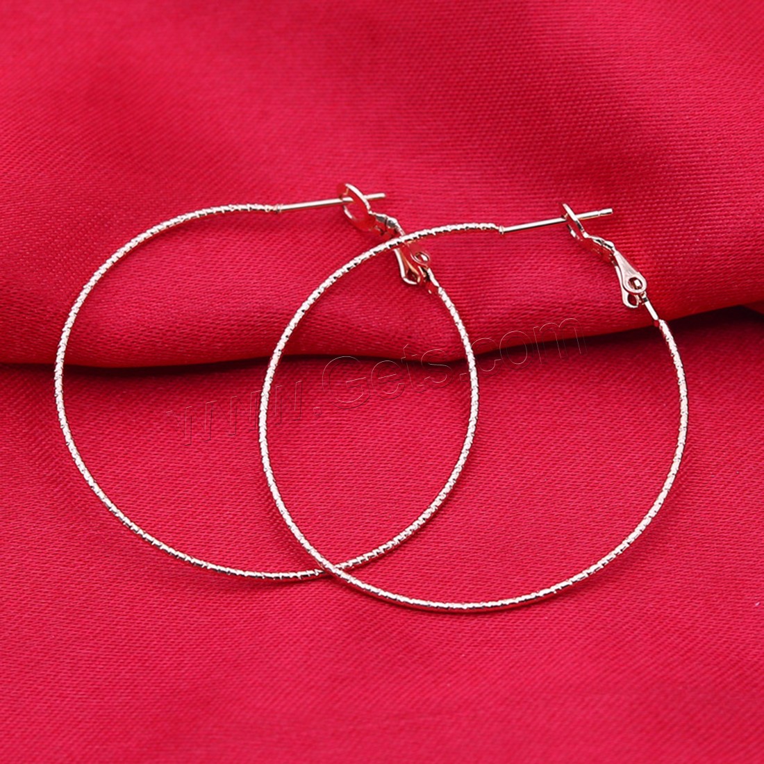 Titanium Steel Earrings, plated, hypo allergic & different styles for choice & for woman, 50mm, Sold By Pair