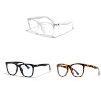 Clear Plain Glasses, PC Plastic, Unisex 