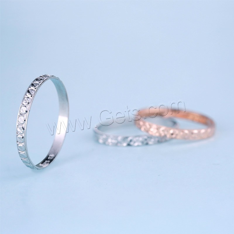 Brass Finger Ring, plated, different size for choice & for woman, more colors for choice, nickel, lead & cadmium free, 2mm, Sold By PC