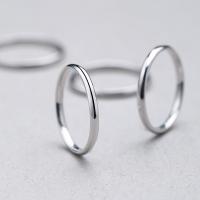 Палец кольцо-латунь, Латунь, Кольцевая форма, Толстые 925 стерлингового серебра покрытием, разный размер для выбора & Женский, не содержит никель, свинец, продается PC