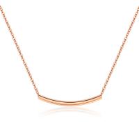 Stainless Steel Jewelry Necklace, with 6cm extender chain, rose gold color plated, oval chain & for woman, 35mm Approx 15.7 Inch 