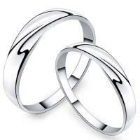Brass Finger Ring, thick 925 sterling silver plated, Unisex nickel, lead & cadmium free, 4mm 