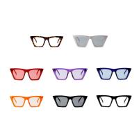 Gafas de sol de moda, Acrílico, con Lente de plástico PC, unisexo, más colores para la opción, 154x51x148mm, Vendido por UD