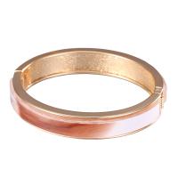 Resin Zinc Alloy Bangle, with Resin, iron lobster clasp, gold color plated, for woman, lead & cadmium free Inner Approx Approx 8.5 Inch 