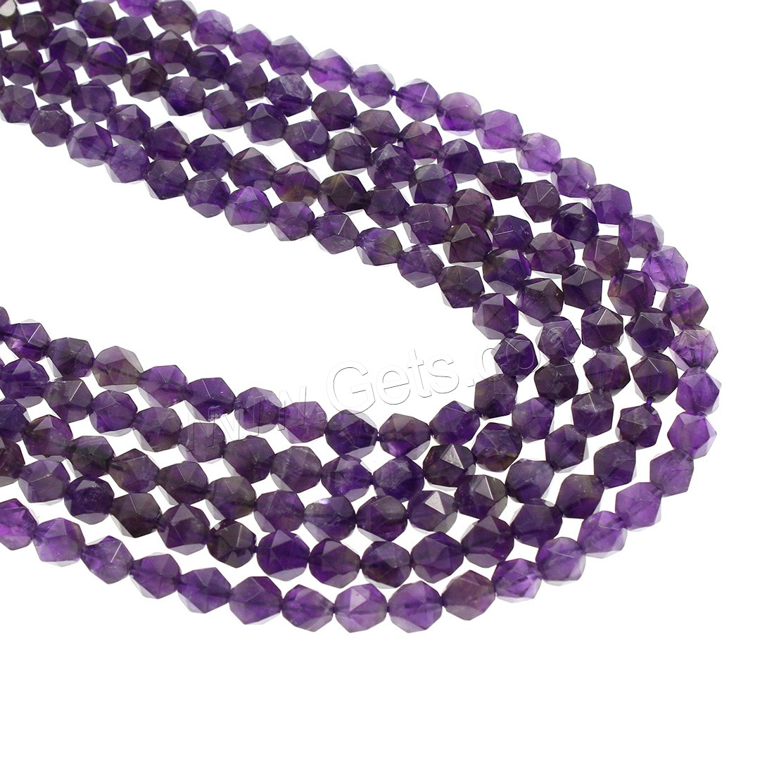 Amethyst Beads, different size for choice & faceted, Hole:Approx 1mm, Length:Approx 15 Inch, Sold By Strand