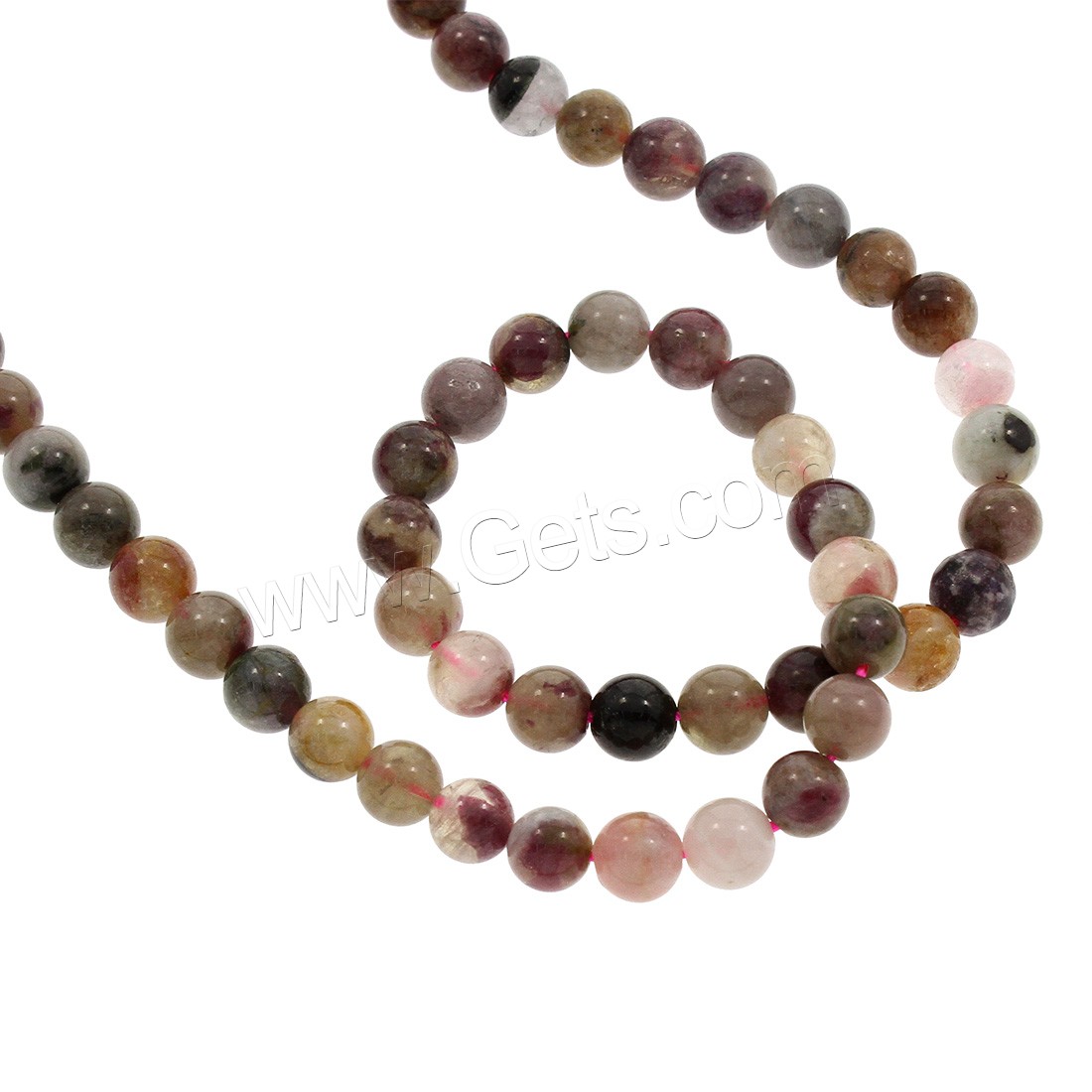 Tourmaline Beads, Round, different size for choice, Hole:Approx 1mm, Length:Approx 15 Inch, Sold By Strand