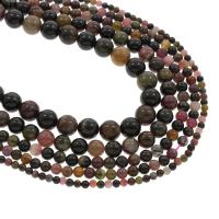 Tourmaline Beads, Round Approx 1mm Approx 15.5 Inch 