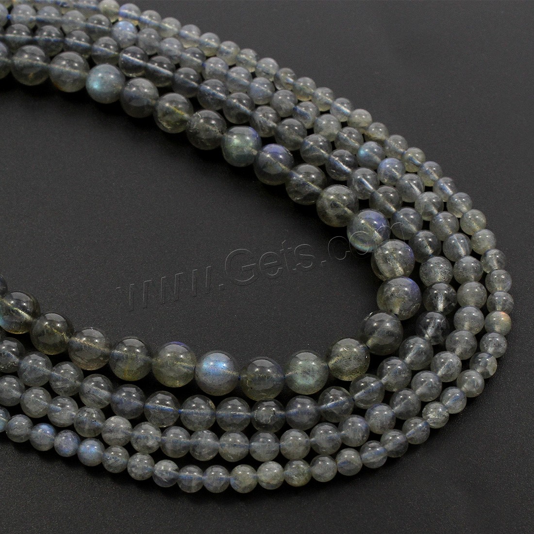 Labradorite Beads, Round, different size for choice, Grade A, Hole:Approx 1mm, Length:Approx 15.5 Inch, Sold By Strand