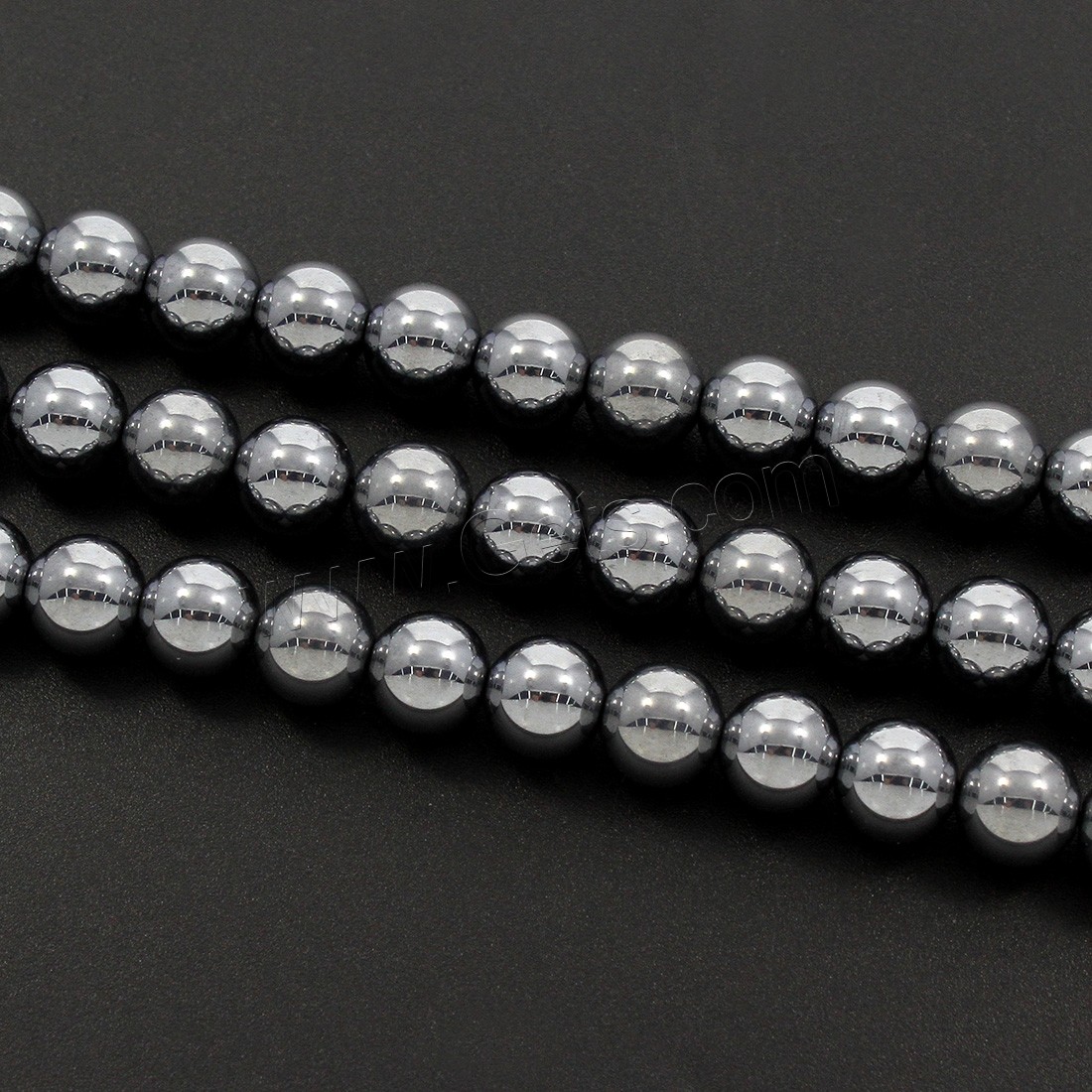 Terahertz Stone Beads, Round, different size for choice, Hole:Approx 1mm, Length:Approx 15.5 Inch, Sold By Strand