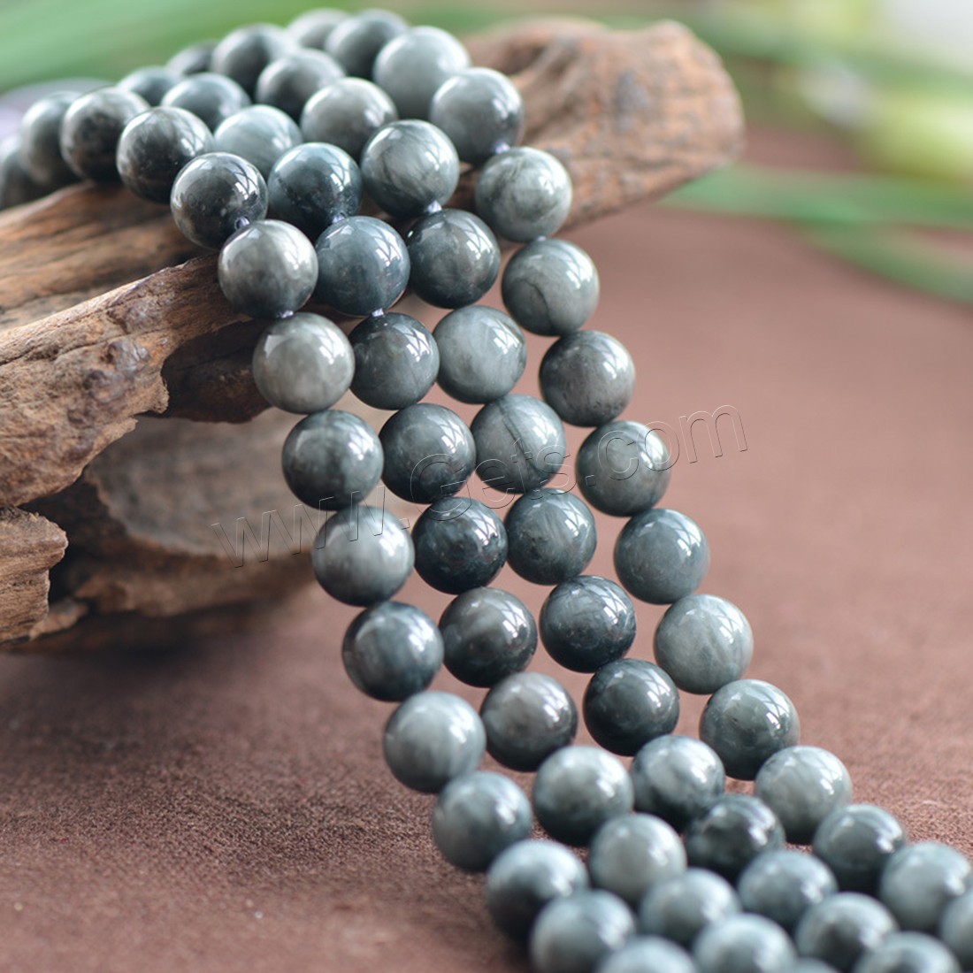 Hawk-eye Stone Beads, Round, natural, different size for choice, Hole:Approx 1-2mm, Length:Approx 15 Inch, Sold By Strand