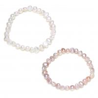 Cultured Freshwater Pearl Bracelets, Baroque, natural, for woman Approx 7-7.5 Inch 