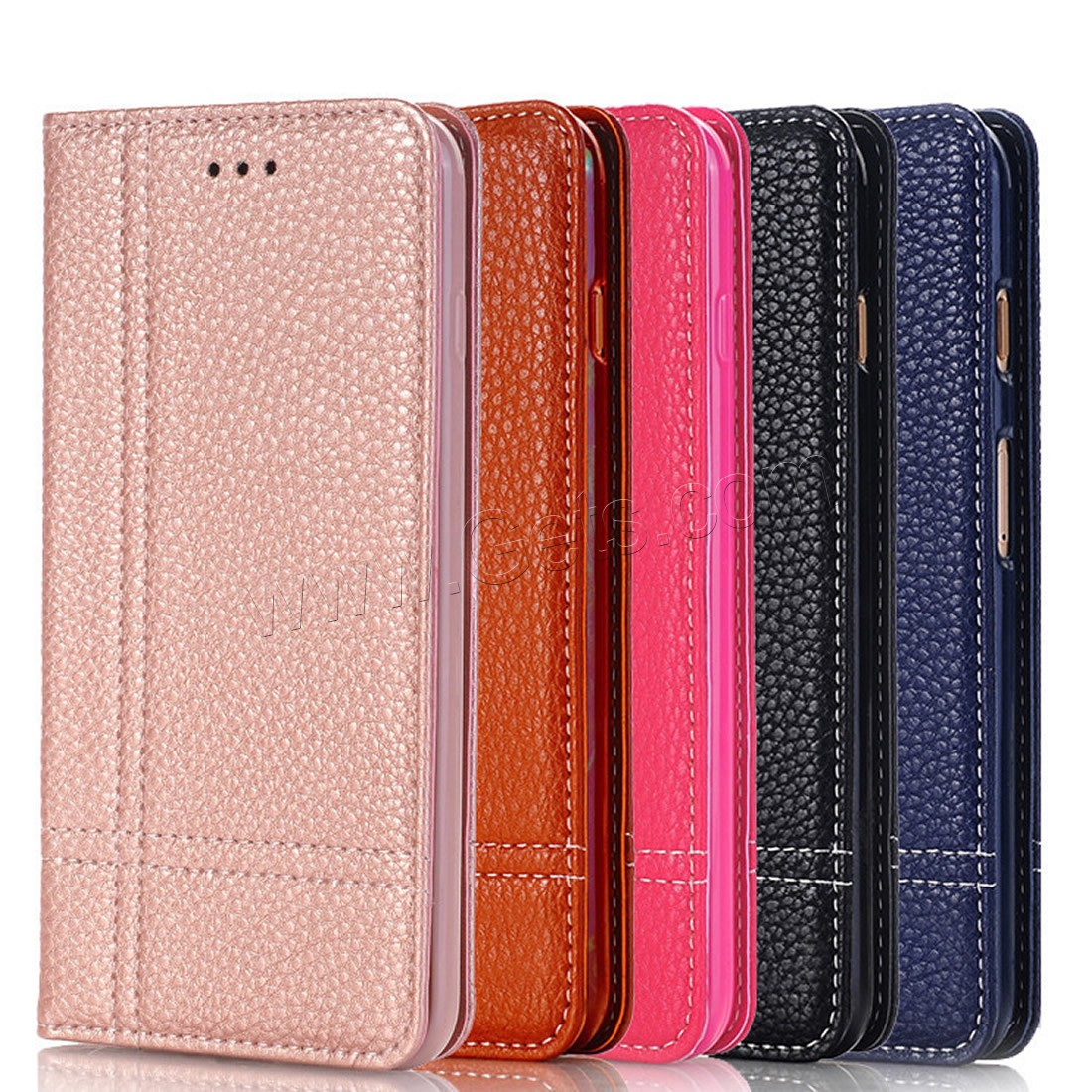 PU Leather Mobile Phone Cover, with TPU, Rectangle, different styles for choice, more colors for choice, Sold By PC