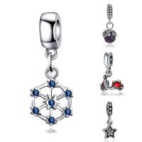 Zinc Alloy European Pendants, with Crystal, plated & without troll & enamel & with rhinestone, lead & cadmium free, 10-30mm Approx 4-4.5mm 