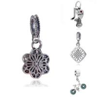 Zinc Alloy European Pendants, plated & without troll & enamel & with rhinestone, lead & cadmium free, 10-30mm Approx 4-4.5mm 