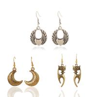 Zinc Alloy Drop Earring, iron earring hook, Leaf, plated & for woman, lead & cadmium free 