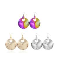 Zinc Alloy Drop Earring, iron earring hook, plated, with painted & for woman lead & cadmium free 