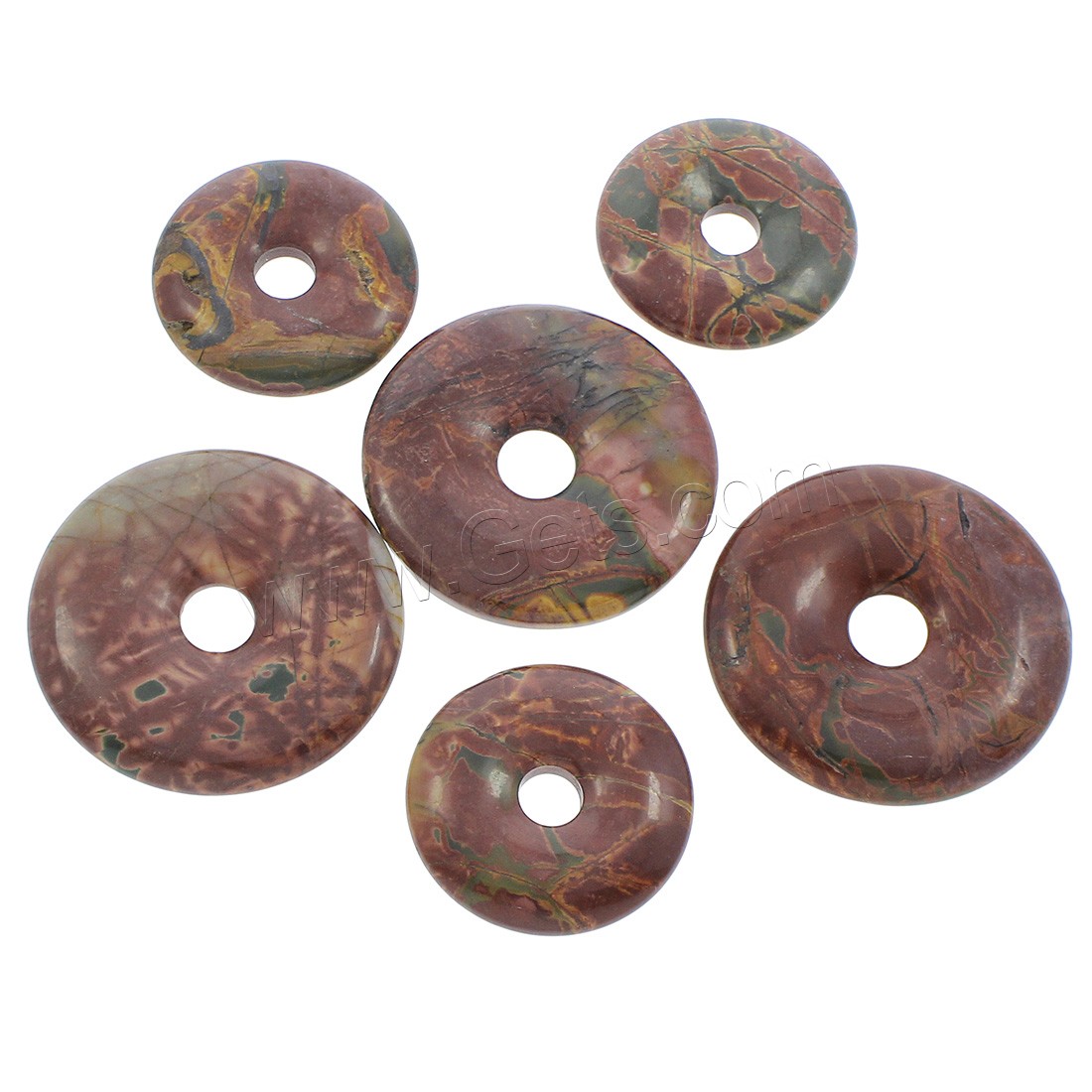 Rhodonite Pendants, Rhodochrosite, Flat Round, different size for choice, Hole:Approx 6-8mm, Sold By PC