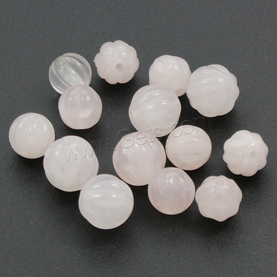 Edelstein Perle, Kürbis, verschiedene Größen vorhanden, Bohrung:ca. 1-1.5mm, verkauft von PC
