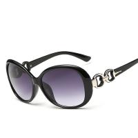 Fashion Sunglasses, Resin, with PC plastic lens & Zinc Alloy, platinum color plated, anti ultraviolet & for woman 