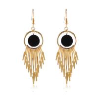 Zinc Alloy Tassel Earring, with Acrylic, plated, for woman lead & cadmium free, 74mm 