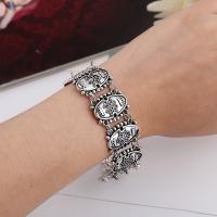Zinc Alloy Bracelet, with 5cm extender chain, antique silver color plated, Unisex, lead & cadmium free, 22mm Approx 7 Inch 