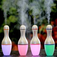 ABS Plastic Aromatherapy Humidifier, with Polypropylene(PP) & Silicone, Bowling, with LED light 