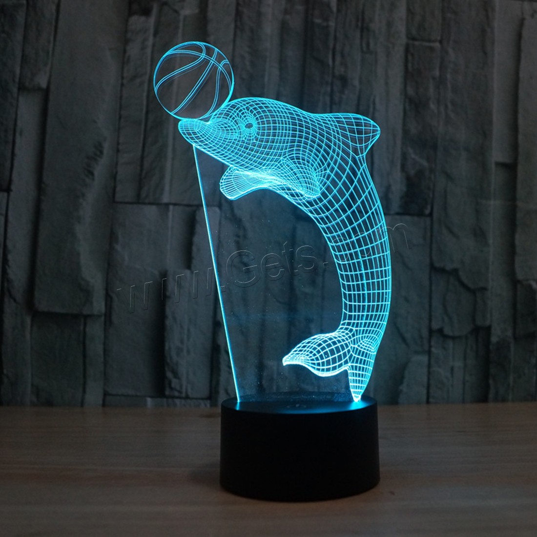 Acrylic Night Light, with ABS Plastic, Animal, Different Shape for Choice & with USB interface & with LED light & change color automaticly & different styles for choice, Sold By PC