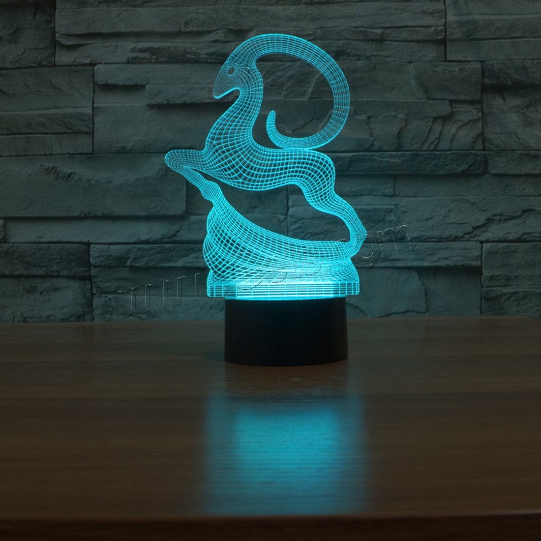 Acrylic Night Light, with ABS Plastic, Animal, Different Shape for Choice & with USB interface & with LED light & change color automaticly & different styles for choice, Sold By PC