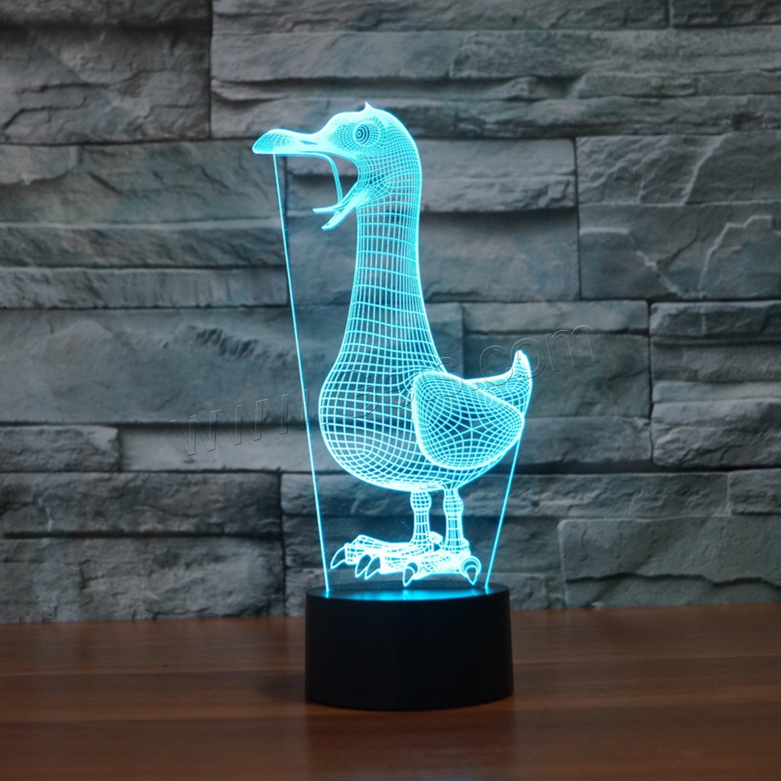 Acrylic Night Light, with ABS Plastic, Animal, Different Shape for Choice & with USB interface & with LED light & change color automaticly & different styles for choice, Sold By PC