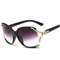 Mode Sonnenbrillen, Zinklegierung, mit PC Kunststofflinse, plattiert, ultraviolette Anti & für Frau, keine, frei von Blei & Kadmium, 142x52x123mm, verkauft von PC